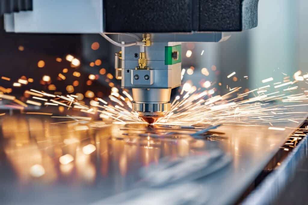 CNC Laser cutting of metal,
